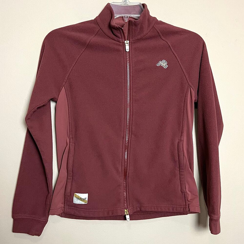 Tracksmith Franklin Fleece Running Jacket Pink